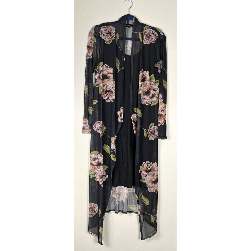 Derek Heart Bodycon Dress with Kimono Size Medium